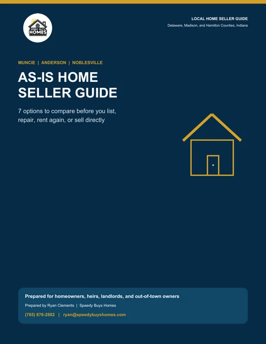 Cover of the Speedy Buys Homes As-Is Home Seller Guide